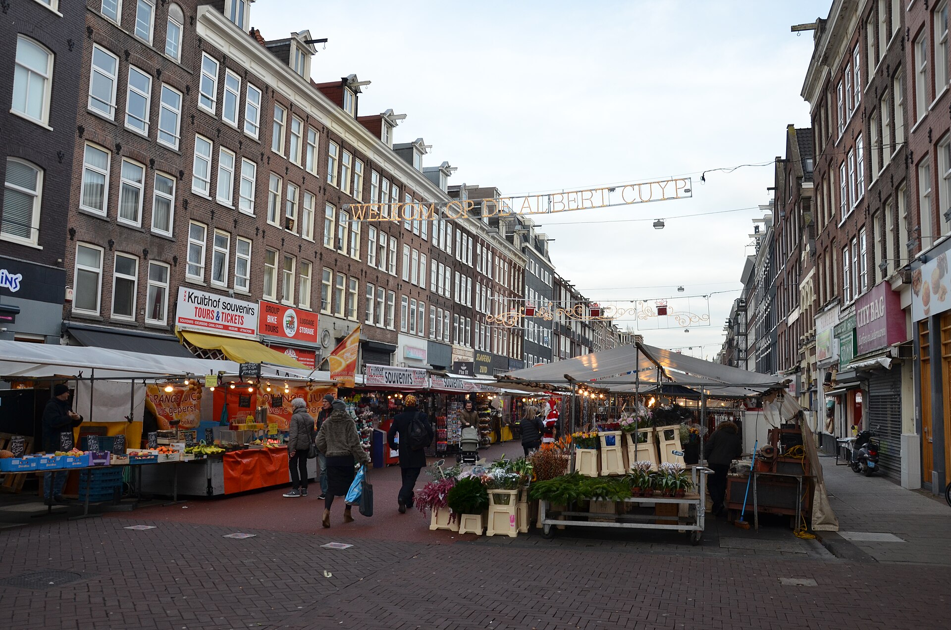 De Albert Cuyp Markt in Amsterdam